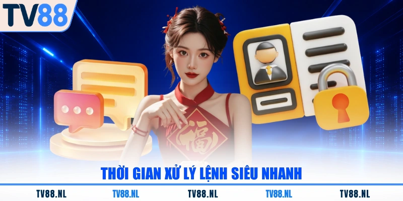Thời gian xử lý lệnh siêu nhanh